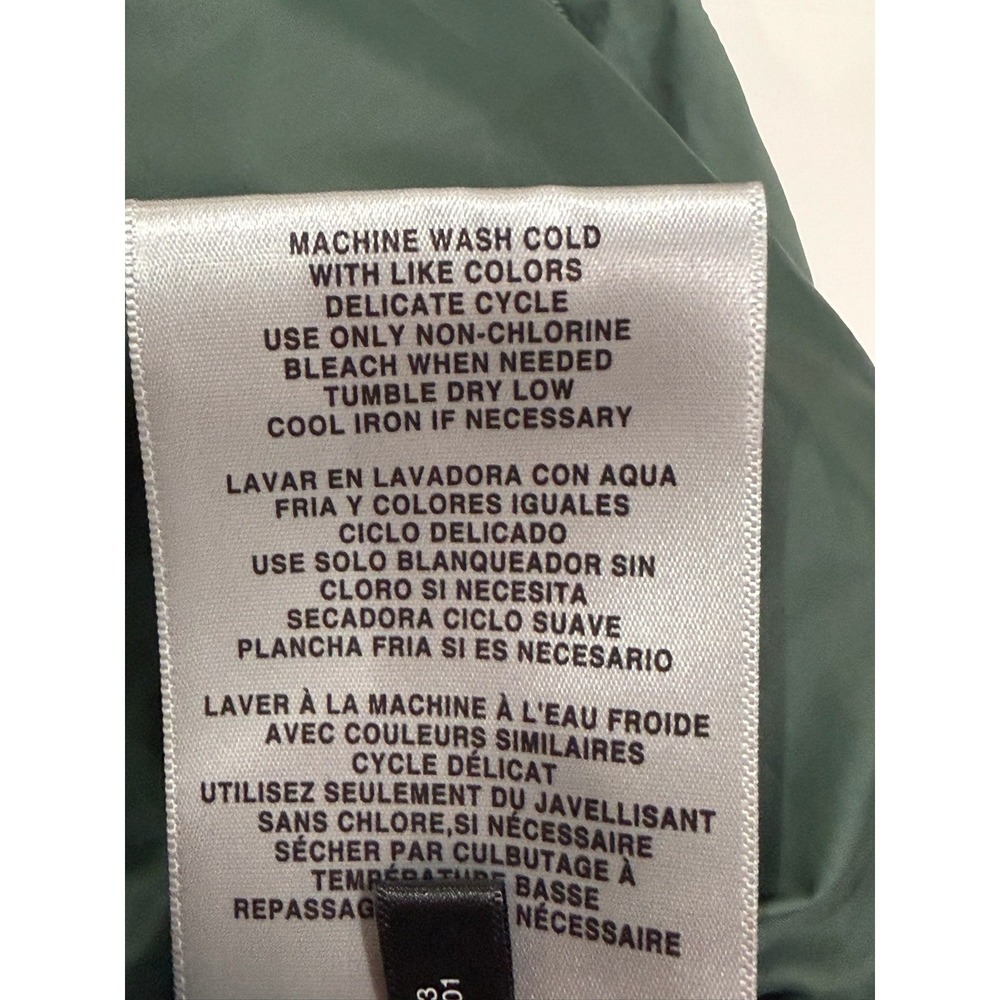 Levis Womens Bomber Jacket Laurel Green Full Zip Utility Pocket Coat New - Picture 8 of 13